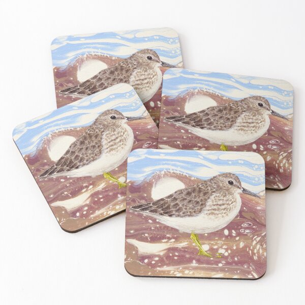 Item preview, Least Sandpiper Hunkering Down designed and sold by Magpie's Miscellany.