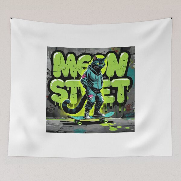 Item preview, Cat Graffiti Street Art  designed and sold by Arty Art.