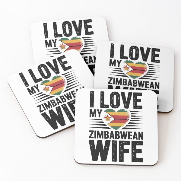 Item preview, I Love My Zimbabwean Wife - zimbabwe, zimbabwean, zimbabwean flag, zimbabwe flag, africa, zimbabwean husband, designed and sold by The Hobby Bunny.