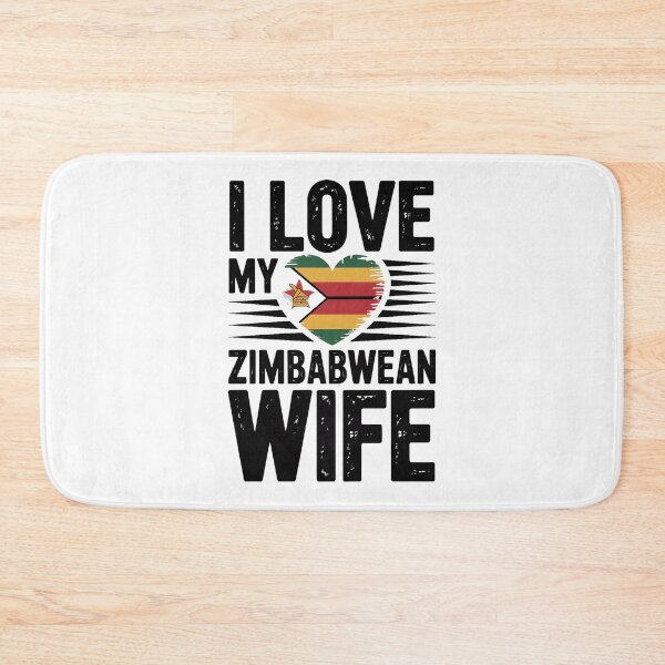 Item preview, I Love My Zimbabwean Wife - zimbabwe, zimbabwean, zimbabwean flag, zimbabwe flag, africa, zimbabwean husband, designed and sold by The Hobby Bunny.