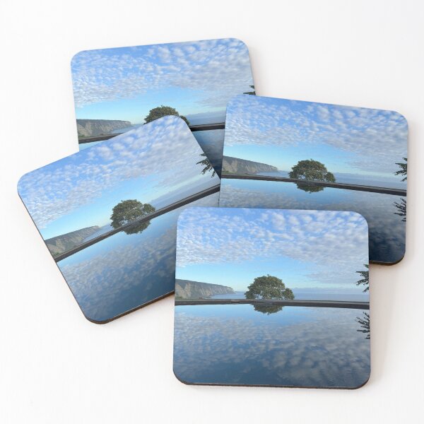 Item preview, Cliffs and Tree Reflected in Water designed and sold by TrisaThyme.