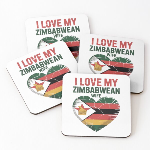 Item preview, I Love My Zimbabwean Wife - zimbabwe, zimbabwean, zimbabwean flag, zimbabwe flag, africa, zimbabwean husband, designed and sold by The Hobby Bunny.