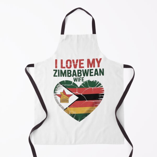 Item preview, I Love My Zimbabwean Wife - zimbabwe, zimbabwean, zimbabwean flag, zimbabwe flag, africa, zimbabwean husband, designed and sold by The Hobby Bunny.