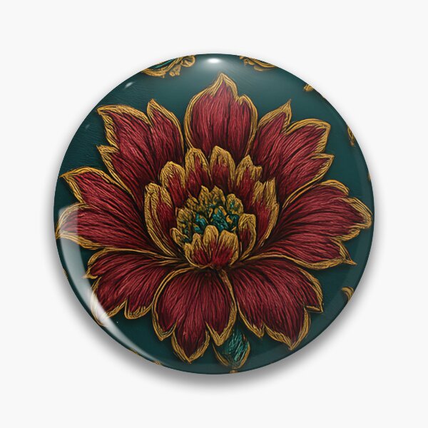 Item preview, Dark Teal Baroque Floral Pattern designed and sold by SassyArtistry.