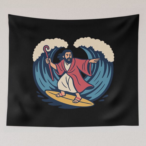 Item preview, Moses Parting the Red Sea and Surfing designed and sold by UNK-Fatigues.