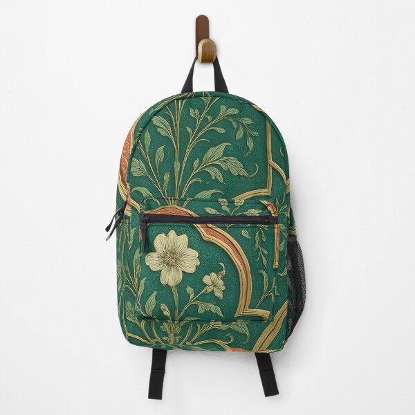 Item preview, Teal Gold Mughal Floral Pattern designed and sold by SassyArtistry.