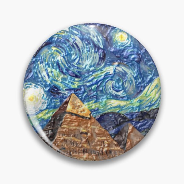 Item preview, pyramids wrinkled starry night colorful abstract design designed and sold by SmashingDeals.