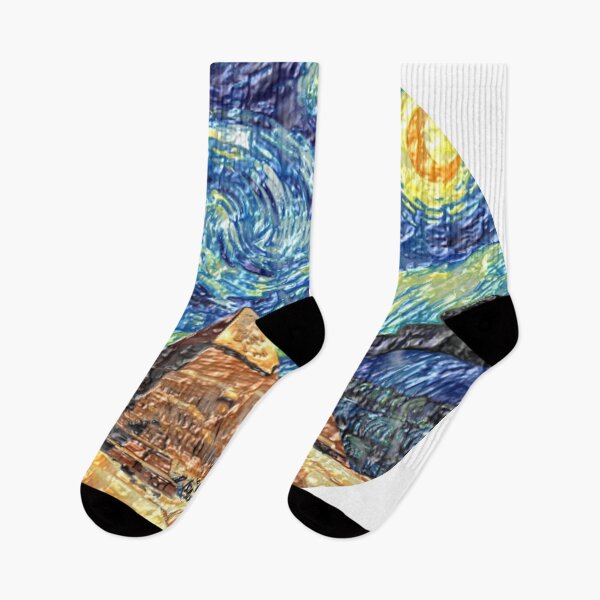 Item preview, pyramids wrinkled starry night colorful abstract design designed and sold by SmashingDeals.