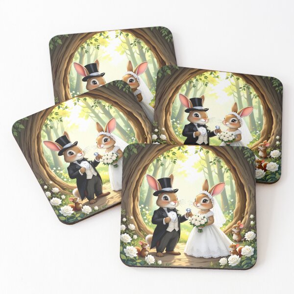 Item preview, Rabbit Wedding in the Forest designed and sold by Sharon Schwalbe.