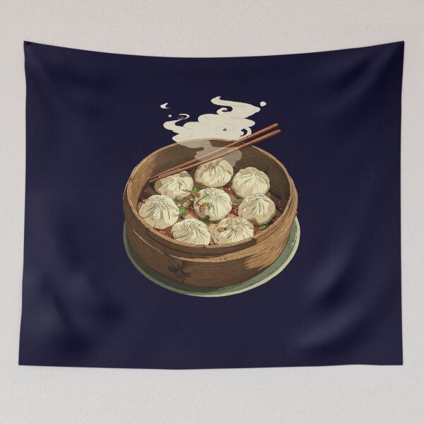 Item preview, Chinese Shumai Dumplings – Dim Sum Food Art Illustration designed and sold by Meiersbeste.