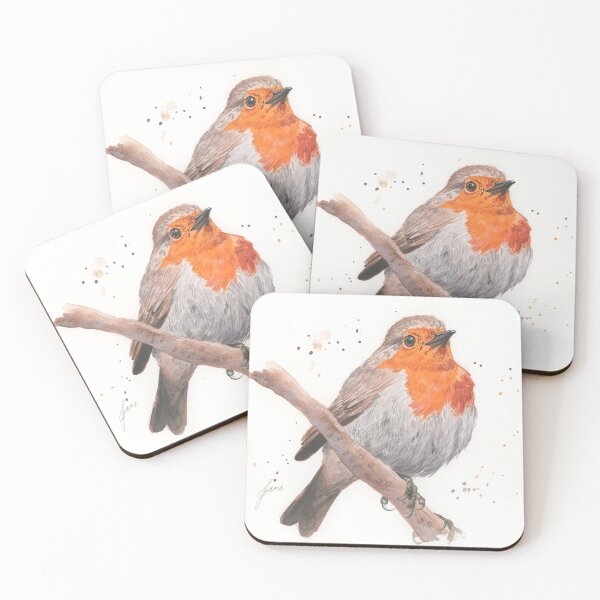 Item preview, Robin Redbreast in watercolour designed and sold by Art by Jane and James.
