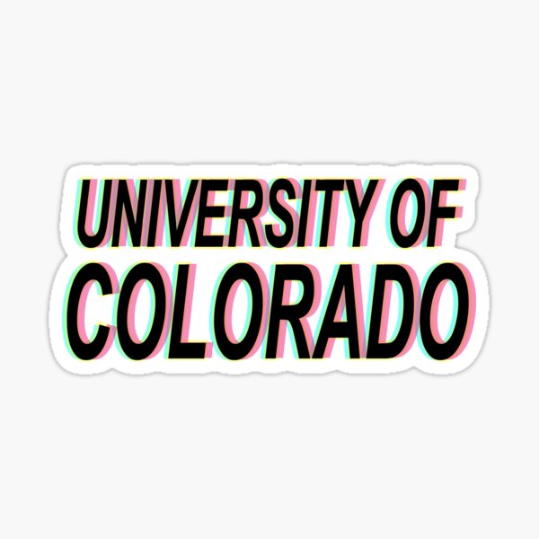 university of colorado trippy Sticker