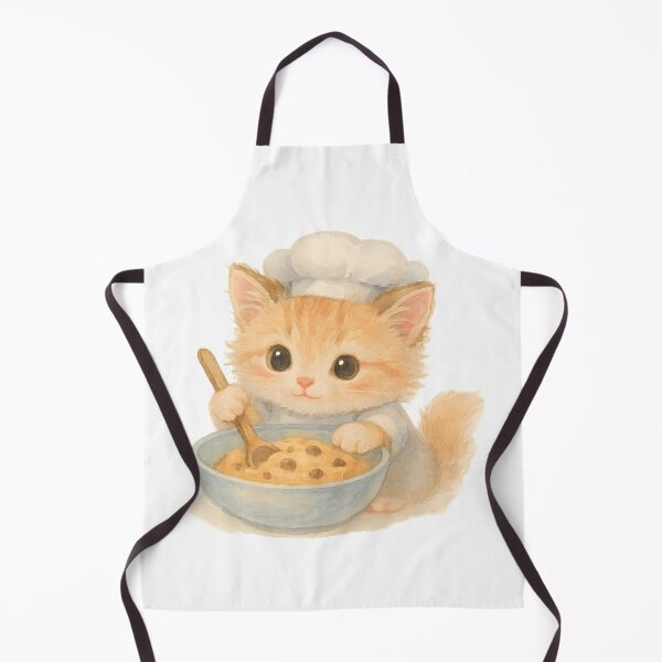 Item preview, Cute Orange Kitten Baking designed and sold by SassyArtistry.