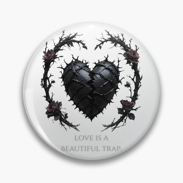 Item preview, Gothic Broken Heart "Love is a beautiful trap." | Dark Romance, Trad Goth designed and sold by EnigmaticGoth.