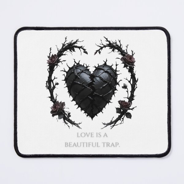 Item preview, Gothic Broken Heart "Love is a beautiful trap." | Dark Romance, Trad Goth designed and sold by EnigmaticGoth.