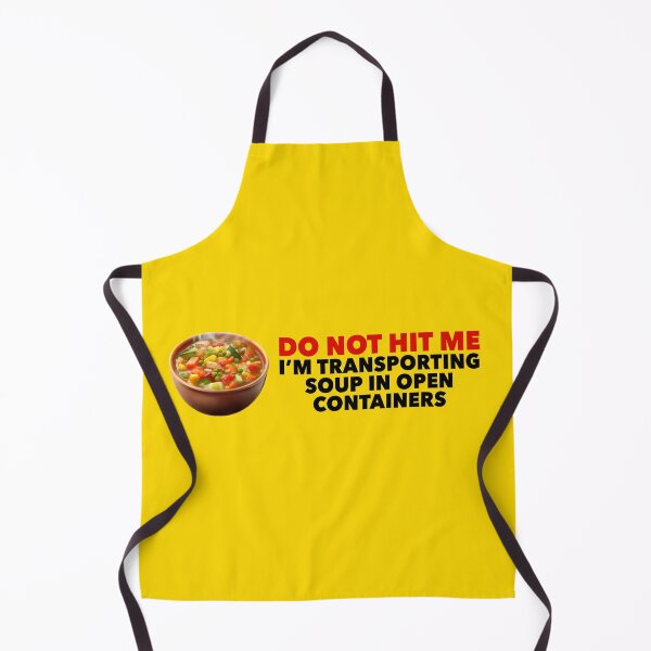 Item preview, Do Not Hit Me I'm Transporting Soup in Open Containers Funny Soup Bumper designed and sold by liora1pastel.