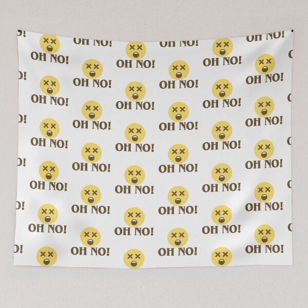 Item preview, “OH NO” with crossed X eyes emoji design ?‍? designed and sold by jazzydevil.