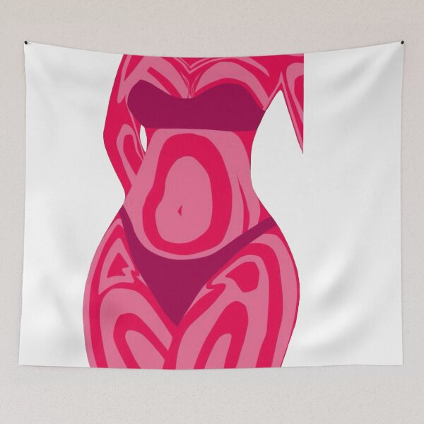Item preview, Woman body sexy in pink design designed and sold by Shosho133.