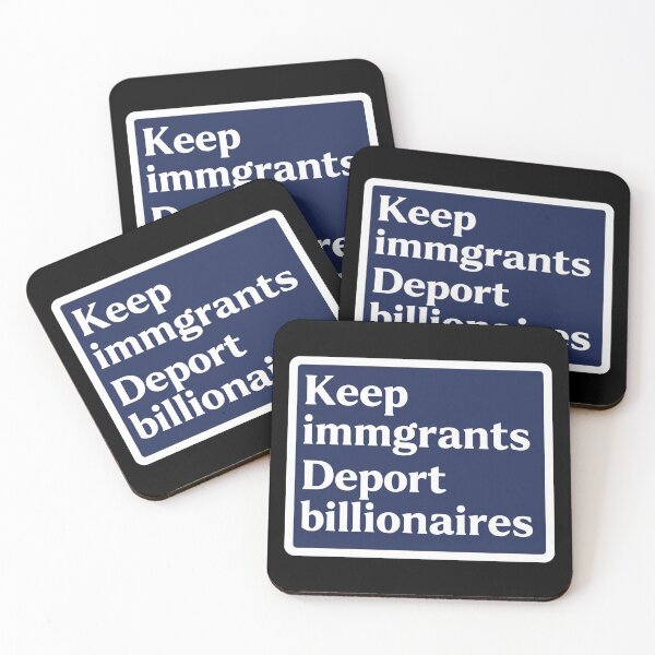 Item preview, Keep Immigrants Deport Billionaires  Navy designed and sold by Owcomm.