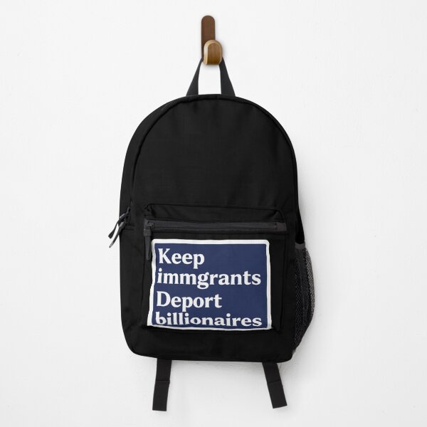 Item preview, Keep Immigrants Deport Billionaires Navy designed and sold by Owcomm.