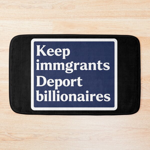 Item preview, Keep Immigrants Deport Billionaires  Navy designed and sold by Owcomm.