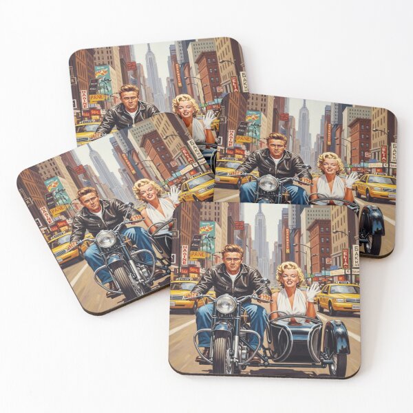 Item preview, Hollywood Icons – James Dean & Marilyn Monroe in New York City Sidecar Adventure designed and sold by Art's Diner.