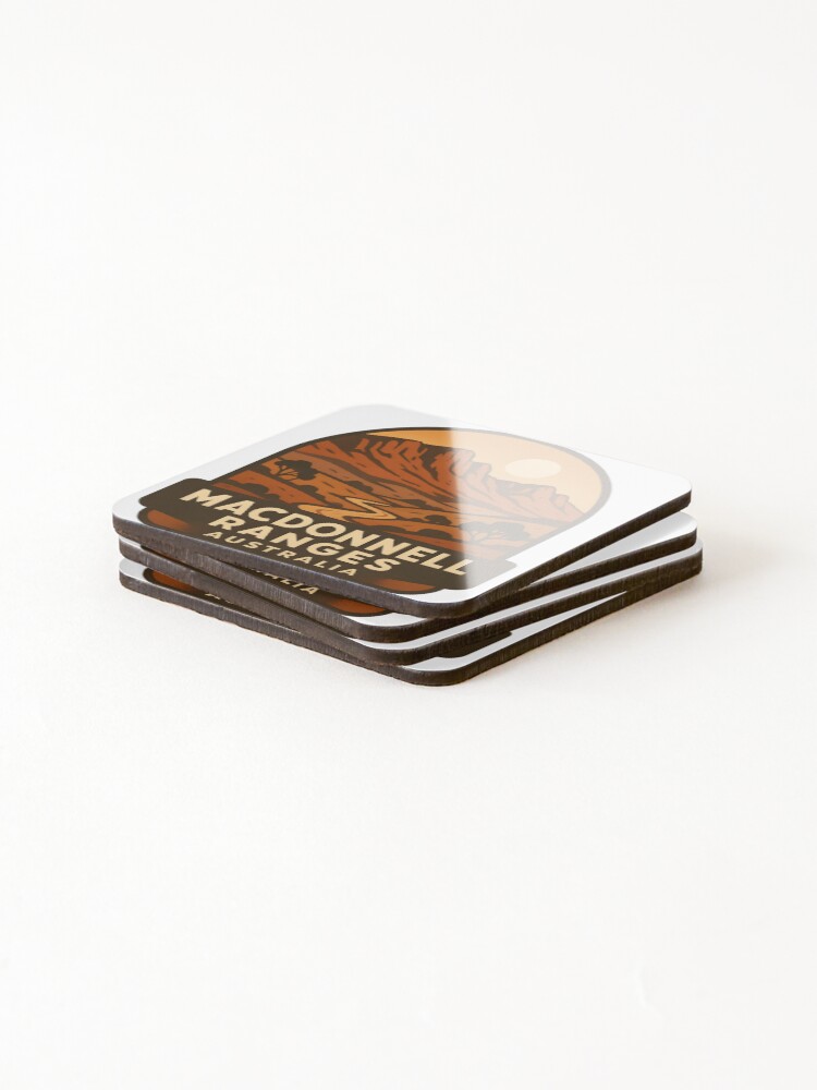 Thumbnail 4 of 5, Coasters (Set of 4), Macdonnell Ranges Australia designed and sold by LoveLabDesign.