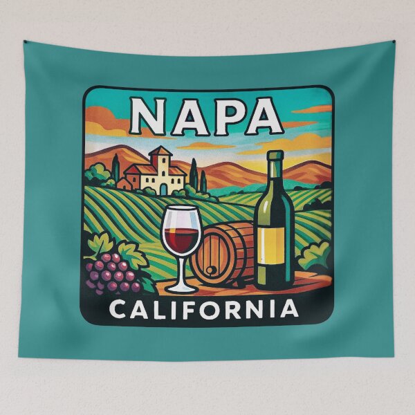 Item preview, Napa, California - Vineyard Charm - Wine Country designed and sold by Myra365Art.