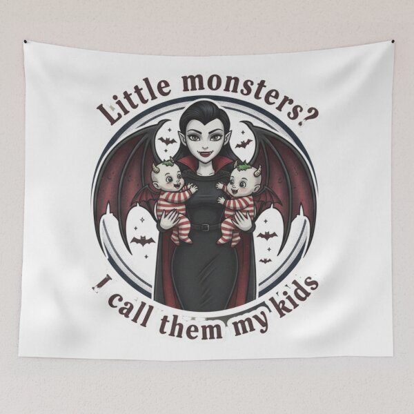 Item preview, Vampire Mom Kids Little Monsters Logo designed and sold by Silent Watch Threads..