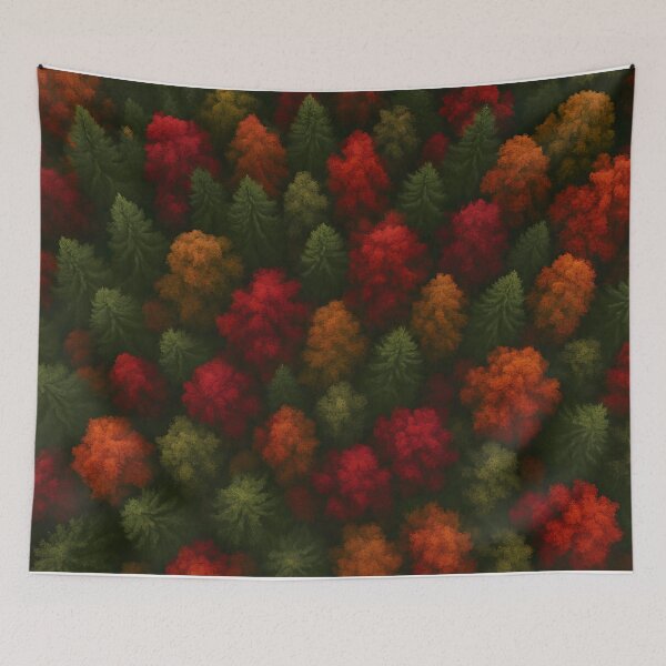 Item preview, Autumn Forest Aerial View designed and sold by SassyArtistry.