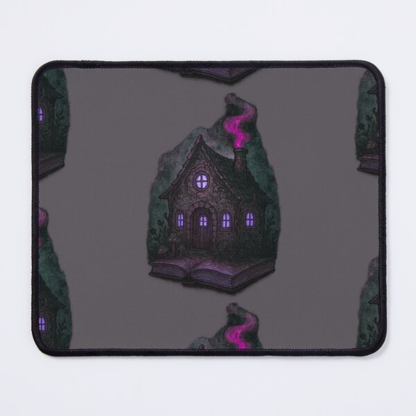 Item preview, Haunted Storybook Cottage | dark spooky house purple designed and sold by thatgirlrenee91.