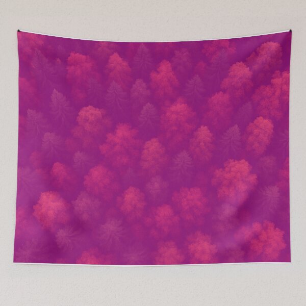 Item preview, Pink and Purple Forest Aerial designed and sold by SassyArtistry.
