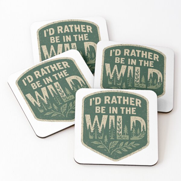 Item preview, Badge I'd Rather Be In the Wild designed and sold by Better4Tomorrow.