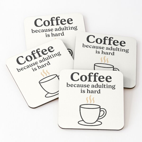 Item preview, Coffee Because Adulting Is Hard designed and sold by #Adulting Central.