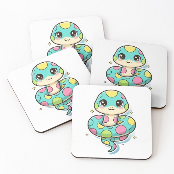 Item preview, Adorable Kawaii Cartoon Snake designed and sold by ToonyTeez.