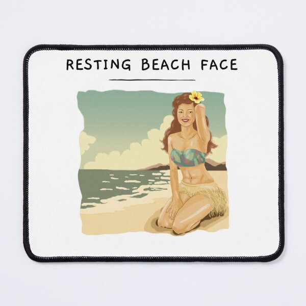 Item preview, Resting Beach Face Vintage Pinup designed and sold by CraftedHome.