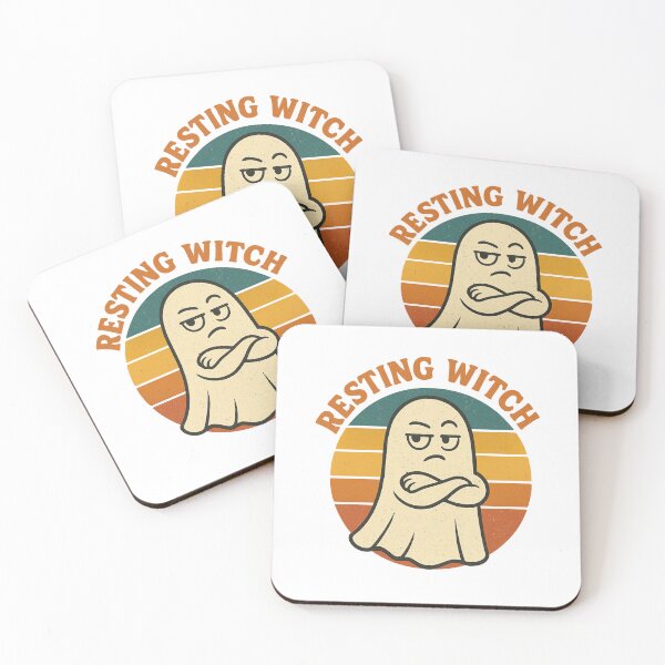 Item preview, Resting Witch Face Ghost – Funny Retro Halloween Design designed and sold by DailyDrivesct.