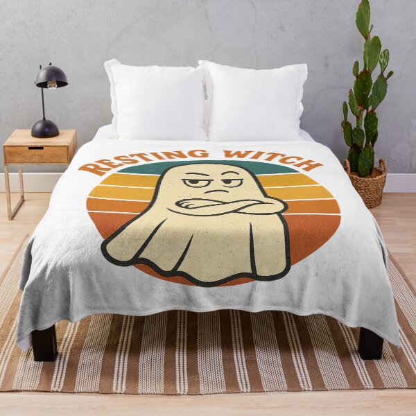 Item preview, Resting Witch Face Ghost – Funny Retro Halloween Design designed and sold by DailyDrivesct.
