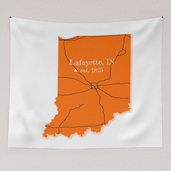 Item preview, Lafayette, IN [Orange] designed and sold by PhilbonianDezin.