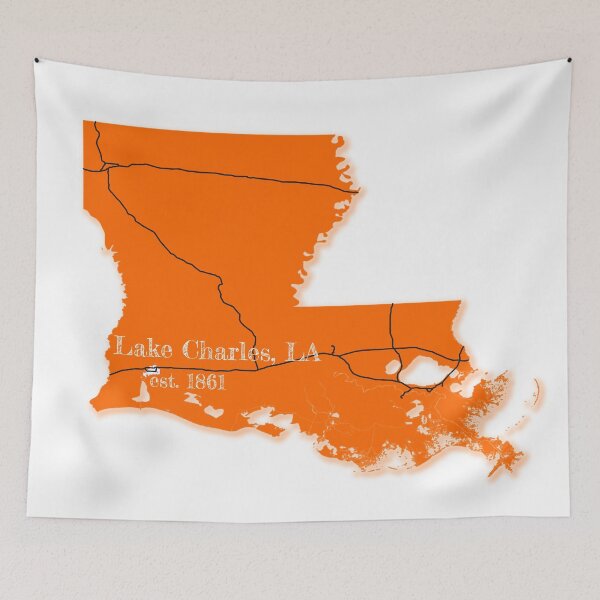Item preview, Lake Charles, LA [Orange] designed and sold by PhilbonianDezin.