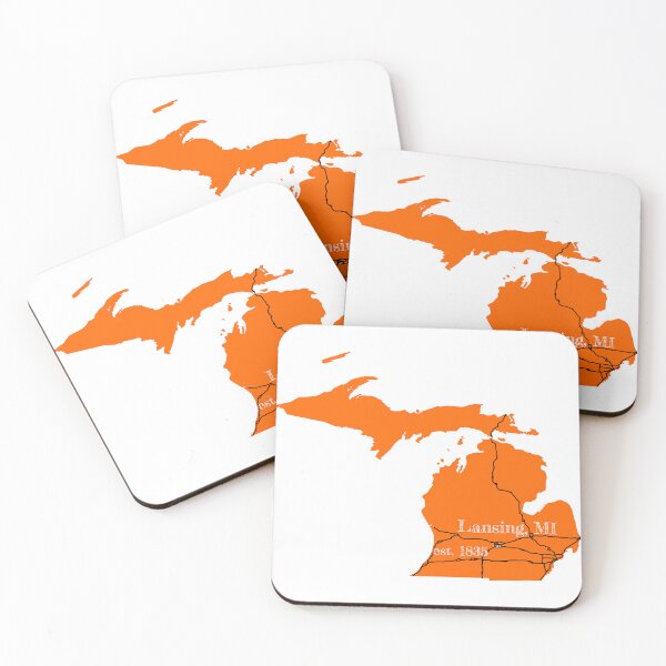 Item preview, Lansing, MI [Orange] designed and sold by PhilbonianDezin.