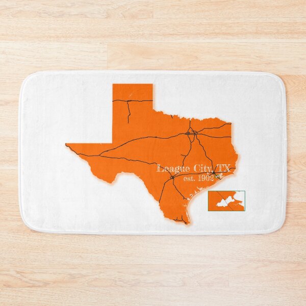 Item preview, League City, TX [Orange] designed and sold by PhilbonianDezin.