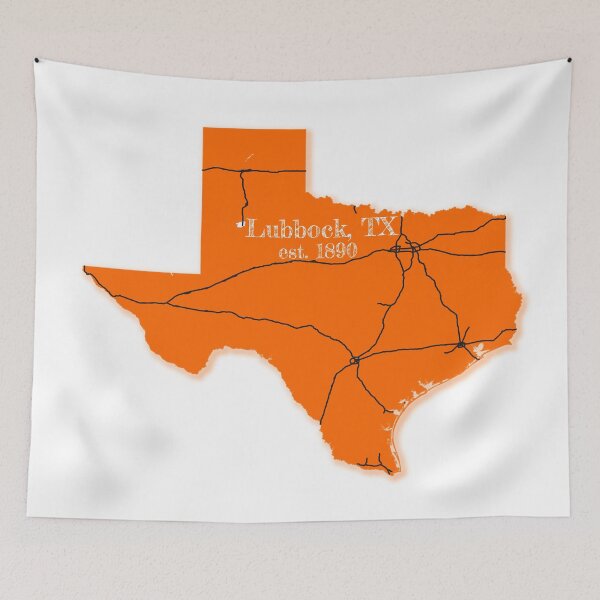 Item preview, Lubbock, TX [Orange] designed and sold by PhilbonianDezin.