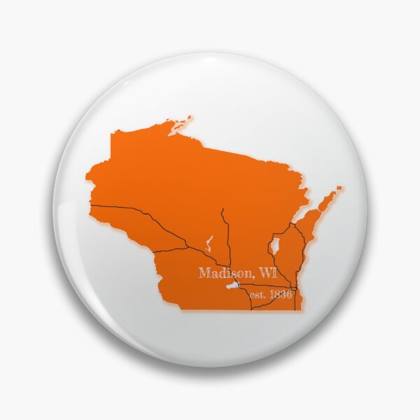 Artikelvorschau, Madison, WI [Orange] entworfen und verkauft von PhilbonianDezin.