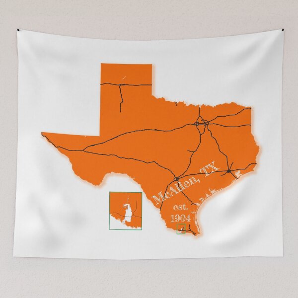 Item preview, McAllen, TX [Orange] designed and sold by PhilbonianDezin.