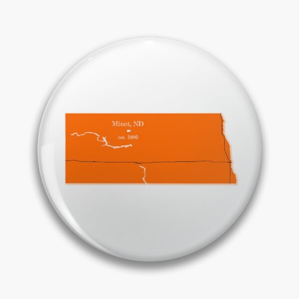 Item preview, Minot, ND [Orange] designed and sold by PhilbonianDezin.