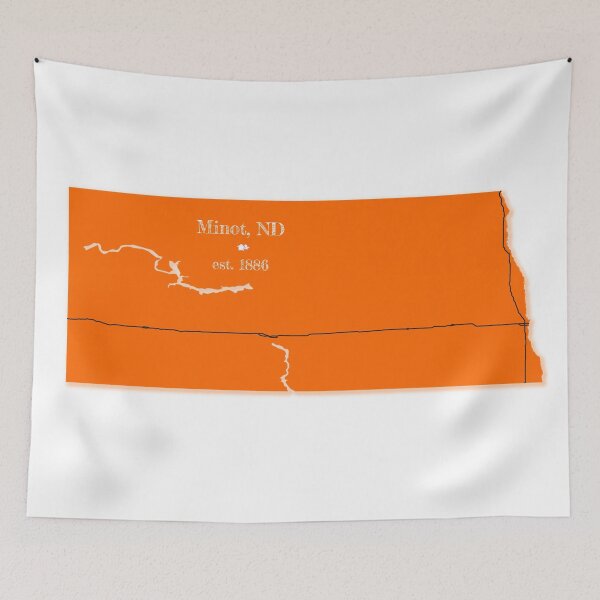 Item preview, Minot, ND [Orange] designed and sold by PhilbonianDezin.