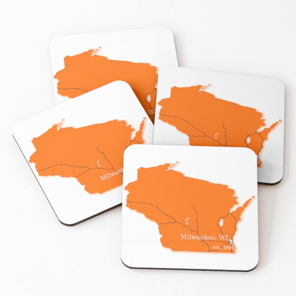 Item preview, Milwaukee, WI [Orange] designed and sold by PhilbonianDezin.