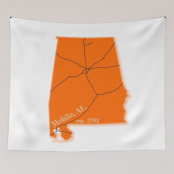 Item preview, Mobile, AL [Orange] designed and sold by PhilbonianDezin.