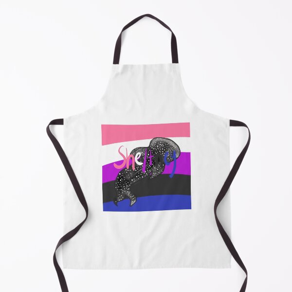 Item preview, She/they genderfluid flag with whaleshark designed and sold by Swirling_UniverseShop.